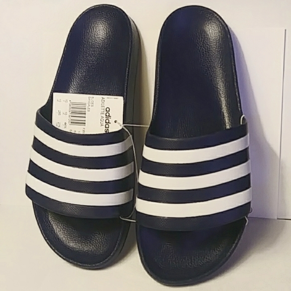MEN Adidas Adilette Aqua Slide Sandals size 10 NWT - Picture 2 of 10